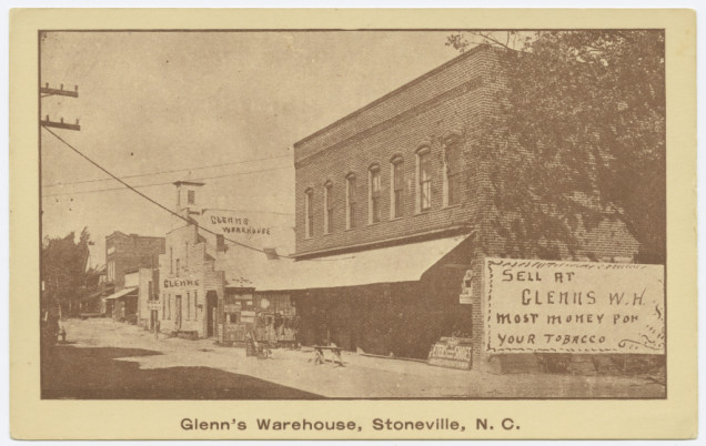 Glenn’s Warehouse Sell at Glenns W.H. Most Money for your Tobacco