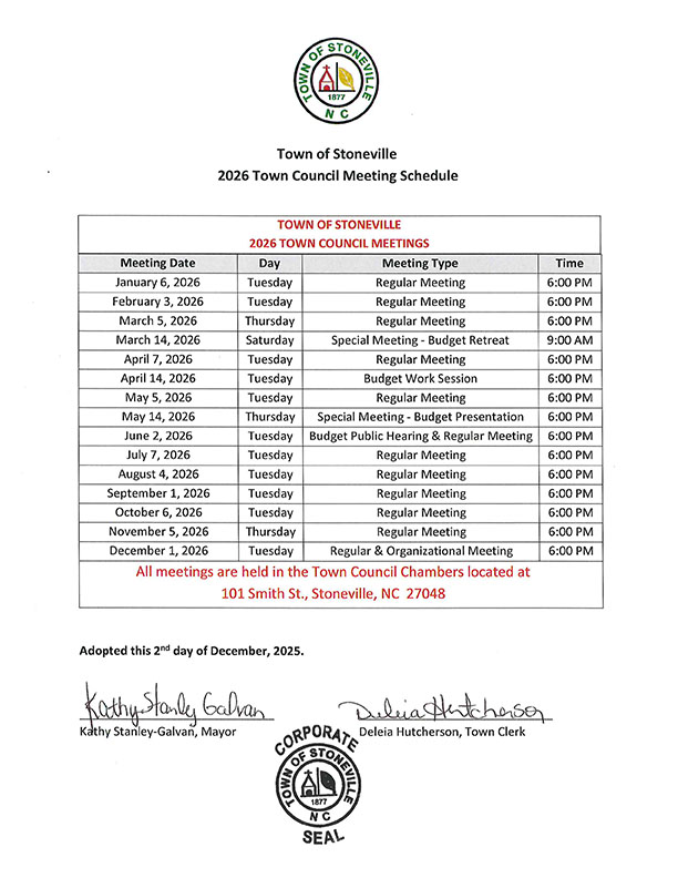 Meeting Schedule