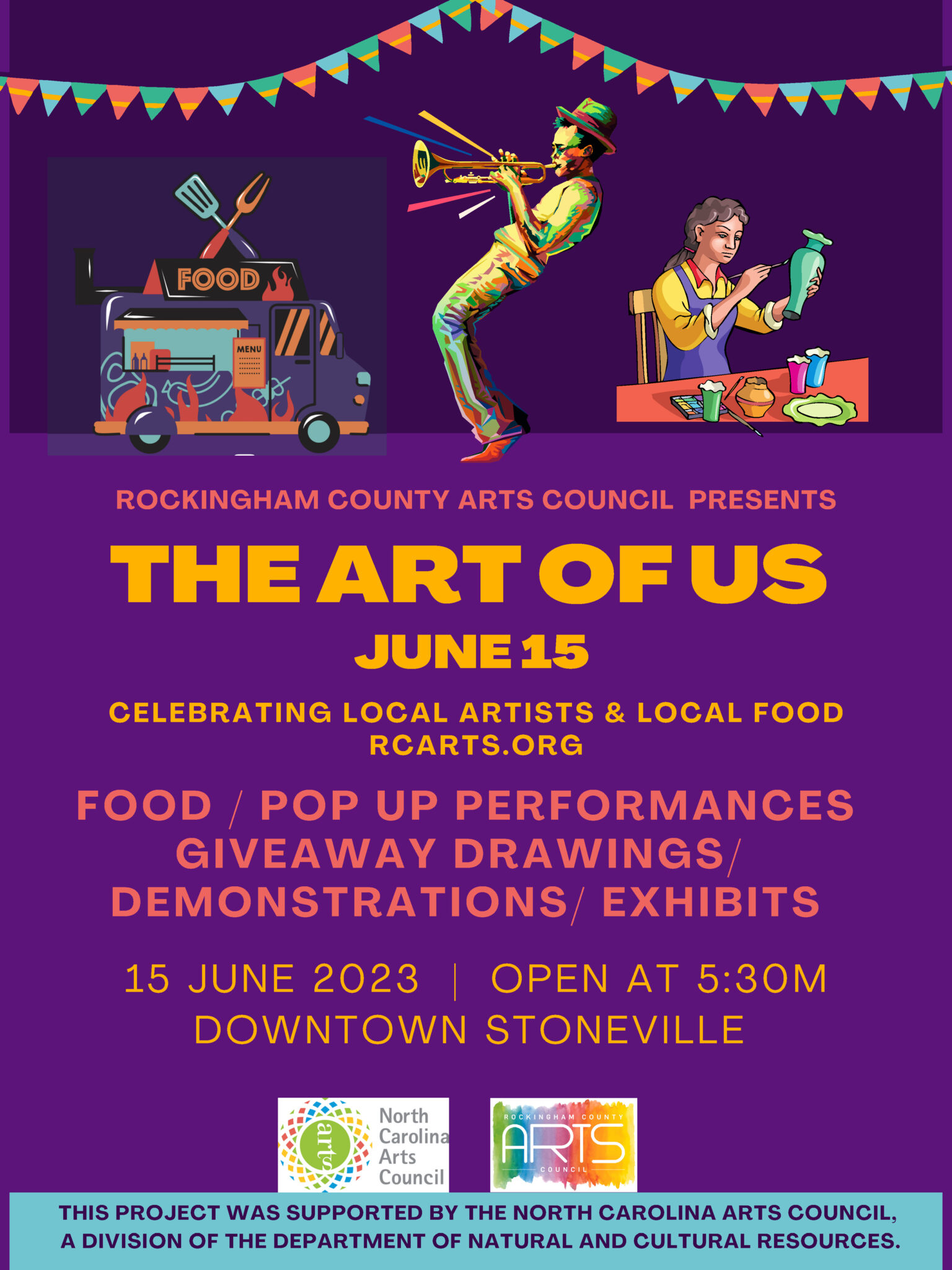 The Art of Us 2023 Town of Stoneville, NC Government, Public